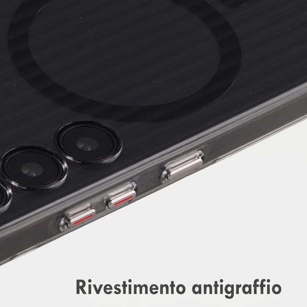 Accezz Cover Lite con MagSafe | Fluted | Samsung Galaxy S24 - Nero