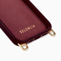 Selencia Cover posteriore Rivièra con MagSafe con ganci rimovibili Apple iPhone 14 / 13 - Bold Burgundy