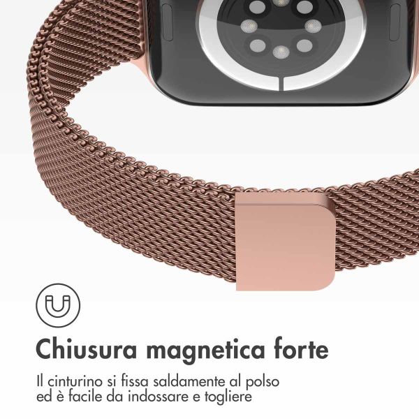 imoshion Cinturino sottile Milanese Apple Watch | 38/40/41/42 mm - Vintage Gold