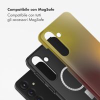 Selencia Cover posteriore Vivid con MagSafe Samsung Galaxy S25 - Gradient Olive Dust