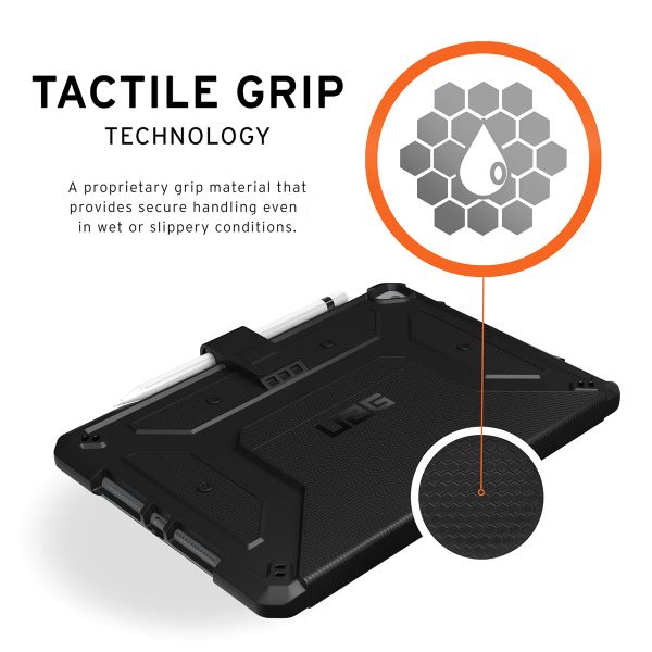 UAG Cover a libro Metropolis Apple iPad 9 (2021) 10.2 pollici / iPad 8 (2020) 10.2 pollici / iPad 7 (2019) 10.2 pollici - Nero