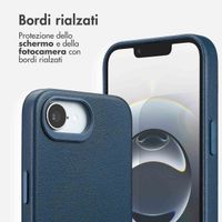Accezz Cover in Pelle con MagSafe Apple iPhone 17e / 16e - Nightfall Blue
