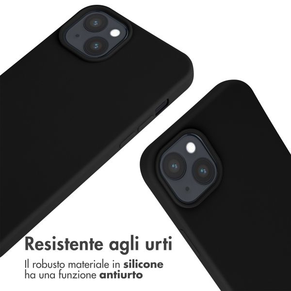 imoshion Cover in Silicone con Cordino Apple iPhone 15 Plus - Nero