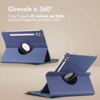 imoshion Cover Girevole a 360° Samsung Galaxy Tab S10 Ultra / Tab S9 Ultra - Blu scuro