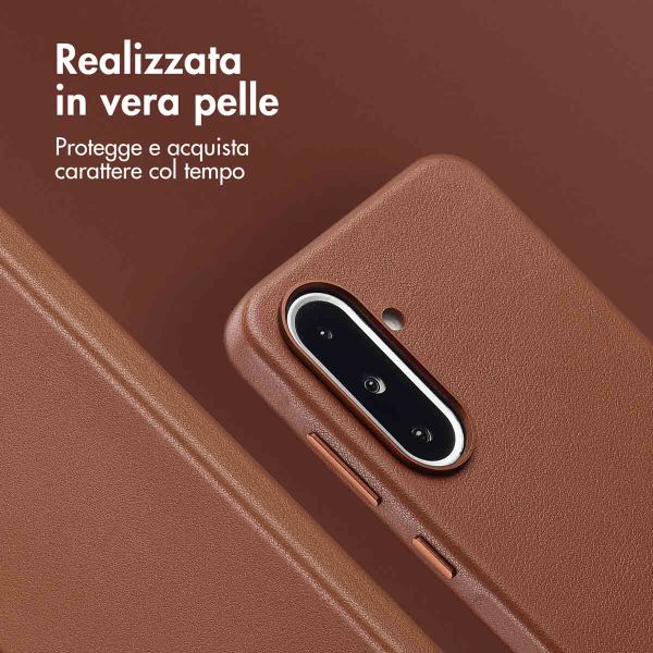 Accezz Cover in Pelle con MagSafe Samsung Galaxy A36 / A56 - Sienna Brown