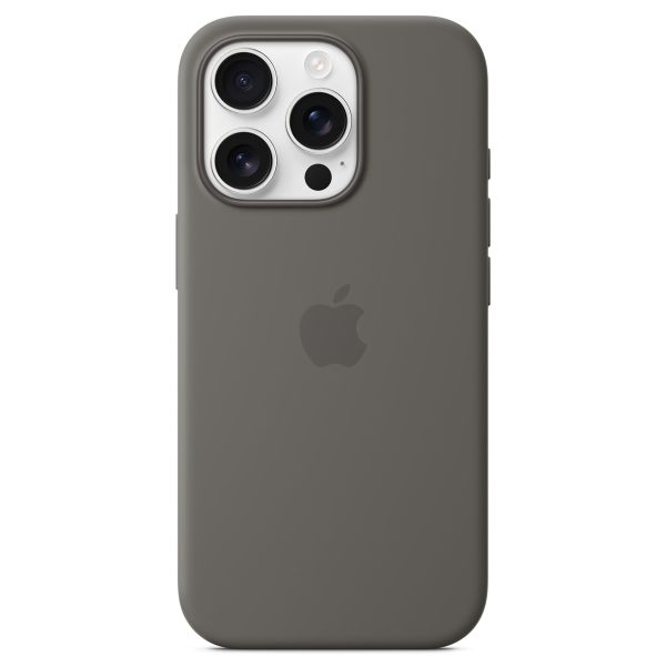 Apple Cover Posteriore in Silicone con MagSafe Apple iPhone 16 Pro - Stone Gray
