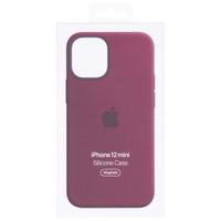 Apple Cover Posteriore in Silicone con MagSafe Apple iPhone 12 Mini - Plum