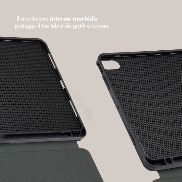 Selencia Cover per tablet Vivid Apple iPad Air 11 pollici (2026) M4 / (2025) M3 / (2024) M2 / Air 5 (2022) / Air 4 (2020) - Art Wave Black