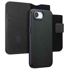 Accezz Cover in pelle 2 in 1 con MagSafe Apple iPhone 17e / 16e - Onyx Black