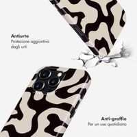 Selencia Cover posteriore Vivid con MagSafe Apple iPhone 16 Pro - Art Wave Black