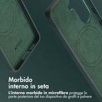 Accezz Cover in Pelle con MagSafe Samsung Galaxy S26 - Cedar Green