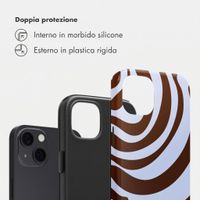 Selencia Cover Posteriore Vivid Apple iPhone 13 Pro - Dream Swirl Chocolate