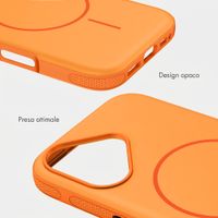 imoshion Cover posteriore Color con Thin MagSafe Ring Apple iPhone 16 - Arancio