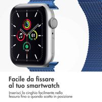 imoshion Cinturino milanese magnetico Apple Watch | 44/45/46/49 mm - Taglia M - Blu