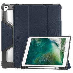 Accezz Libreria a tre ante robusta Apple iPad 6 (2018) 9.7 pollici / iPad 5 (2017) 9.7 pollici / Air 2 (2014)/Air 1 (2013) - Blu scuro