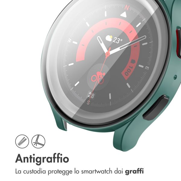 imoshion Cover rigida integrale Samsung Galaxy Watch 6 - 44 mm - Verde scuro