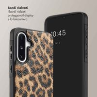 Selencia Cover per telefono Nova con cordino e portacarte Samsung Galaxy A36 / A56 - Leopard