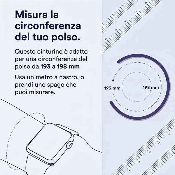 Apple Cinturino Solo intrecciato Apple Watch | 44/45/46/49 mm - Taglia 11 - Rainforest