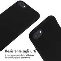 imoshion Cover in Silicone con Cordino Apple iPhone SE (2022 / 2020) / 8 / 7 - Nero