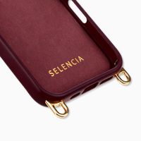 Selencia Cover posteriore Rivièra con MagSafe con ganci rimovibili Apple iPhone 16 Pro Max - Bold Burgundy