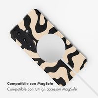 Selencia Cover posteriore Vivid con MagSafe Samsung Galaxy S26 Plus - Art Wave Black