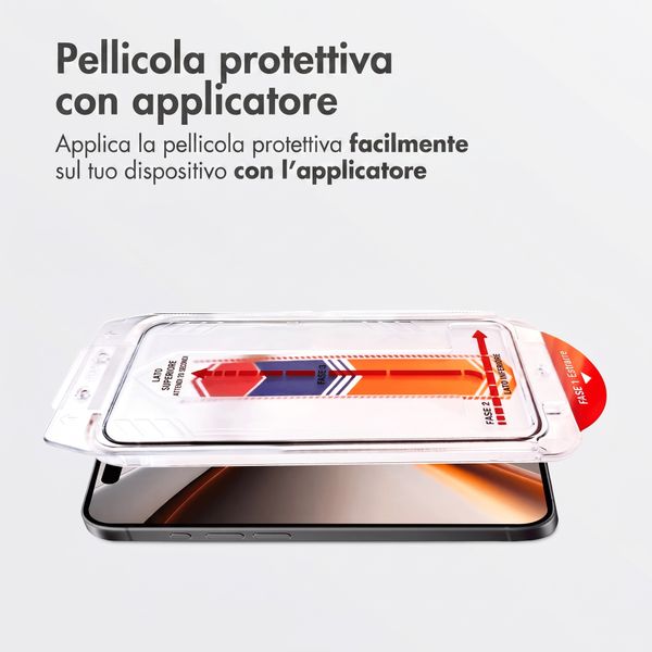 Accezz Protezione schermo in vetro temperato con applicatore - 2-pack Apple iPhone Duo