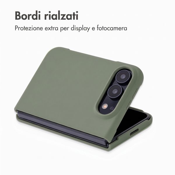 Accezz Cover in silicone liquido con MagSafe Apple iPhone Duo - Cooper Green