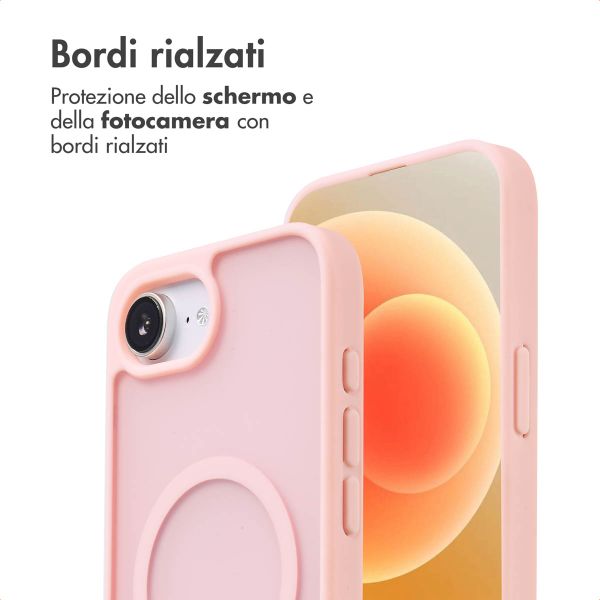 imoshion Cover posteriore Color Guard con MagSafe Apple iPhone 17e / 16e - Rosa chiaro