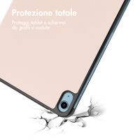 imoshion Cover a libro Trifold Apple iPad 11 (2025) 11 pollici A16 / iPad 10 (2022) 10.9 pollici - Beige