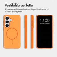 imoshion Cover posteriore Color con Thin MagSafe Ring Samsung Galaxy S25 / S24 - Arancio