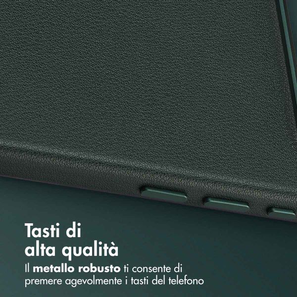 Accezz Cover in Pelle con MagSafe Apple iPhone Air - Cedar Green