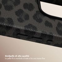 Selencia Cover Sabi Stampa pantera con MagSafe Apple iPhone 16 Pro - Midnight Black