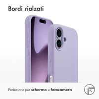 Accezz Cover in silicone liquido con MagSafe Apple iPhone 17 - Viola