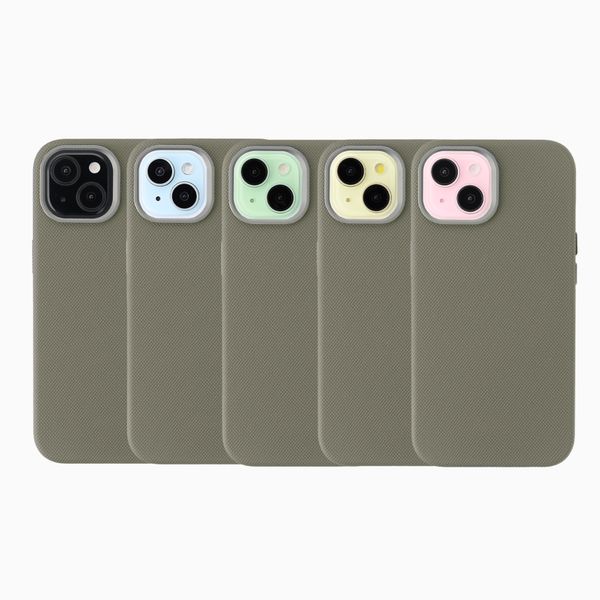 Accezz Cover Mesh con MagSafe Apple iPhone 15 - Grigio scuro