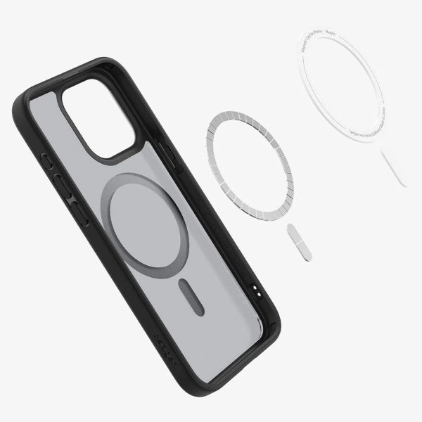 Spigen Cover Posteriore Ultra Ibrida con MagSafe Apple iPhone 15 Pro - Frost Black