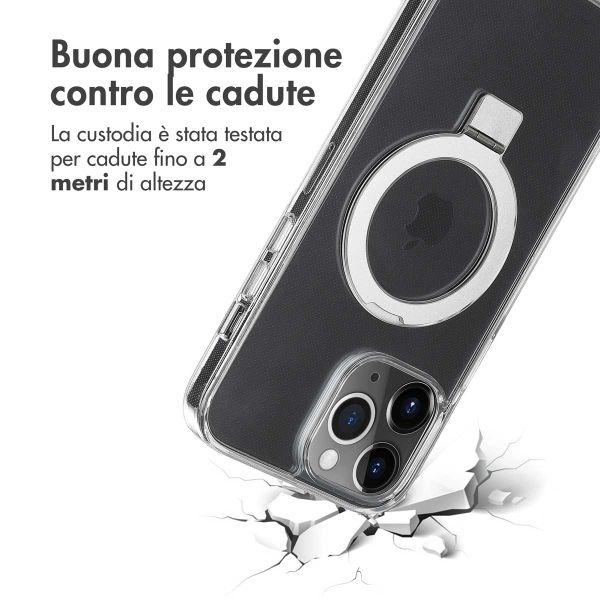 Accezz Cover con anello e supporto con MagSafe Apple iPhone 13 Pro Max - Trasparente
