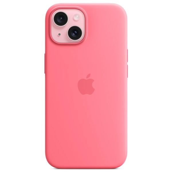 Apple Cover Posteriore in Silicone con MagSafe Apple iPhone 15 - Rosa