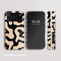 Selencia Cover posteriore Vivid con MagSafe Apple iPhone 17 Pro Max - Art Wave Black