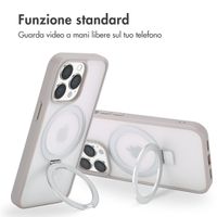 Accezz Cover con anello e supporto con MagSafe Apple iPhone 13 Pro Max - Grigio