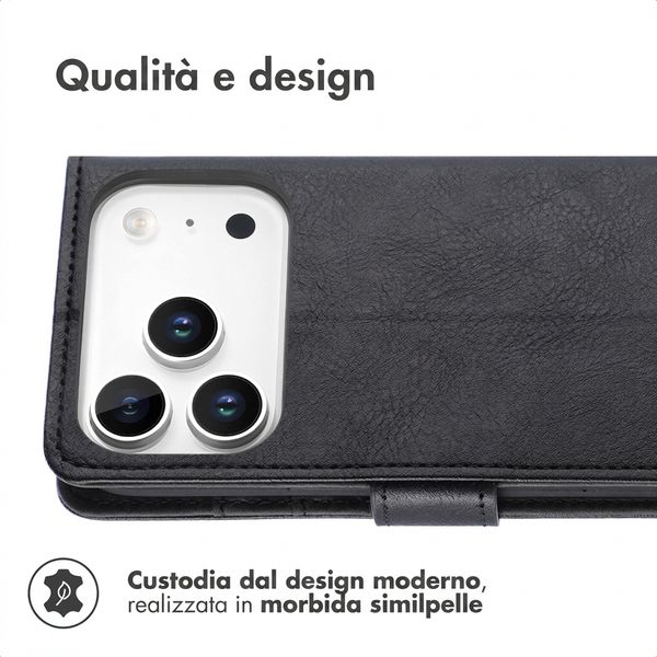imoshion Cover a libro di Lusso Apple iPhone 18 Pro / 17 Pro - Nero