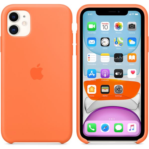 Apple Cover in Silicone Apple iPhone 11 - Vitamin C