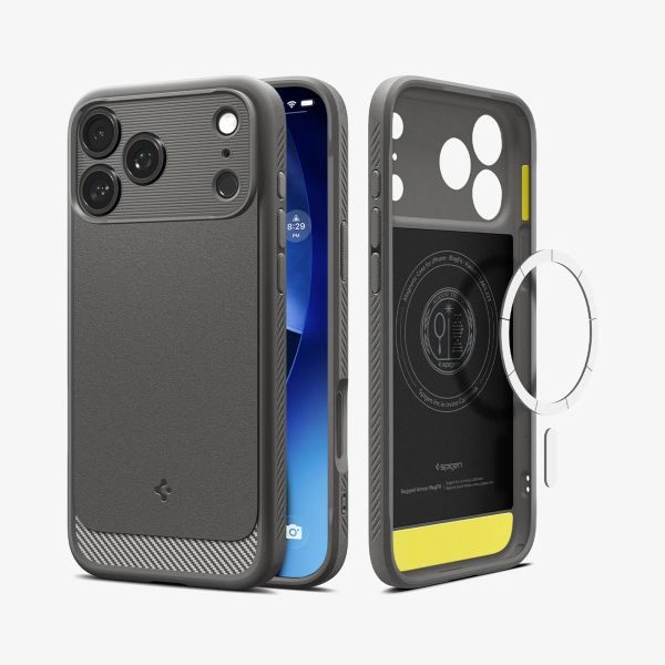 Spigen Cover Rugged Armor con MagSafe Apple iPhone 17 Pro Max - Grey