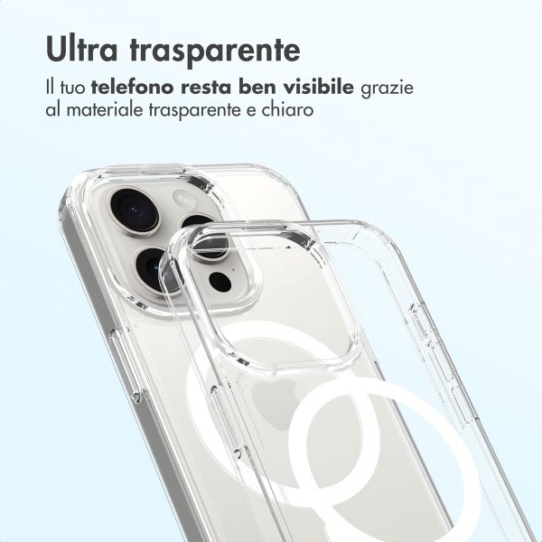 Accezz Cover posteriore Xtreme Impact con MagSafe Apple iPhone 15 Pro - Trasparente