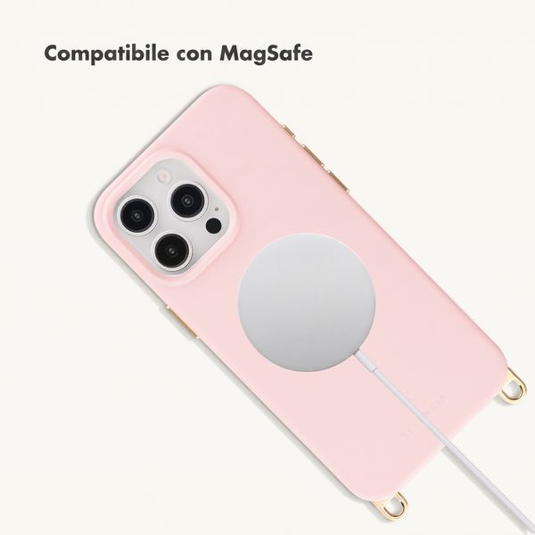 Selencia Cover posteriore Rivièra con MagSafe con ganci rimovibili Apple iPhone 15 Pro Max - Sorbet Pink