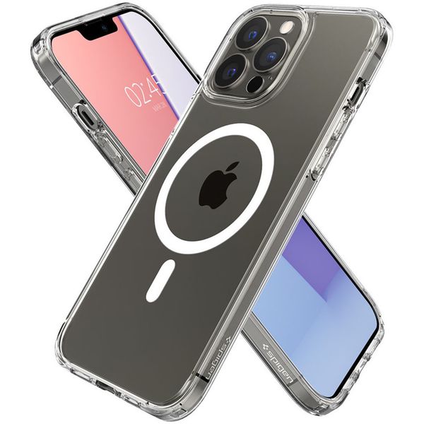 Spigen Cover Posteriore Ultra Ibrida con MagSafe Apple iPhone 13 Pro Max - Crystal Clear