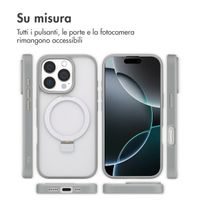 Accezz Cover con anello e supporto con MagSafe Apple iPhone 16 Pro - Grigio