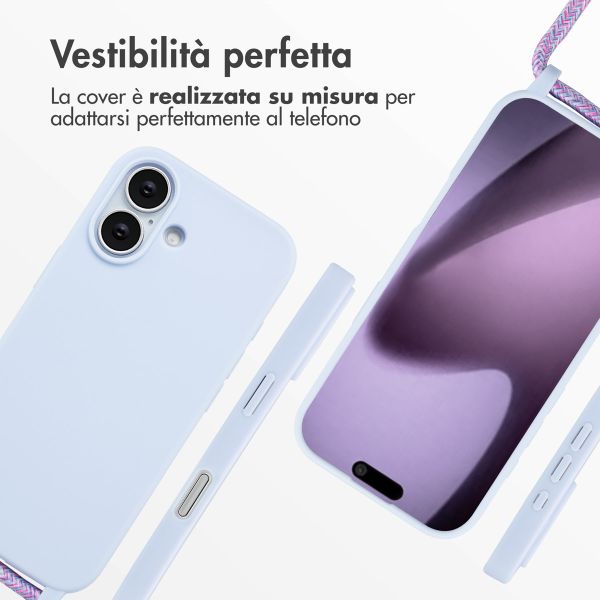 imoshion Cover in Silicone con Cordino Apple iPhone 17 - Viola