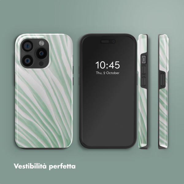 Selencia Cover posteriore Vivid con MagSafe Apple iPhone 15 Pro - Nature Grayed Jade