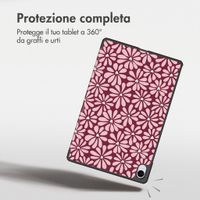 imoshion Cover Trifold Design Samsung Galaxy Tab S11 - Bloom Love Blush