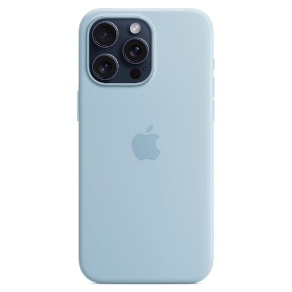 Apple Cover Posteriore in Silicone con MagSafe Apple iPhone 15 Pro Max - Light Blue